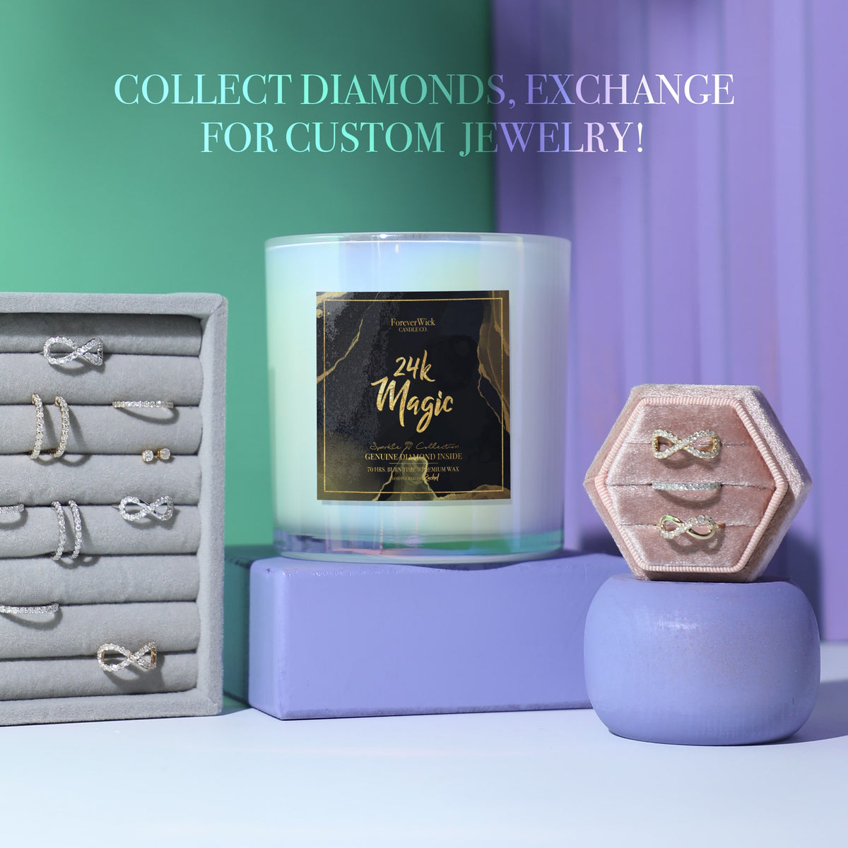 24K Magic Sparkle Diamond Candle ForeverWick Candle