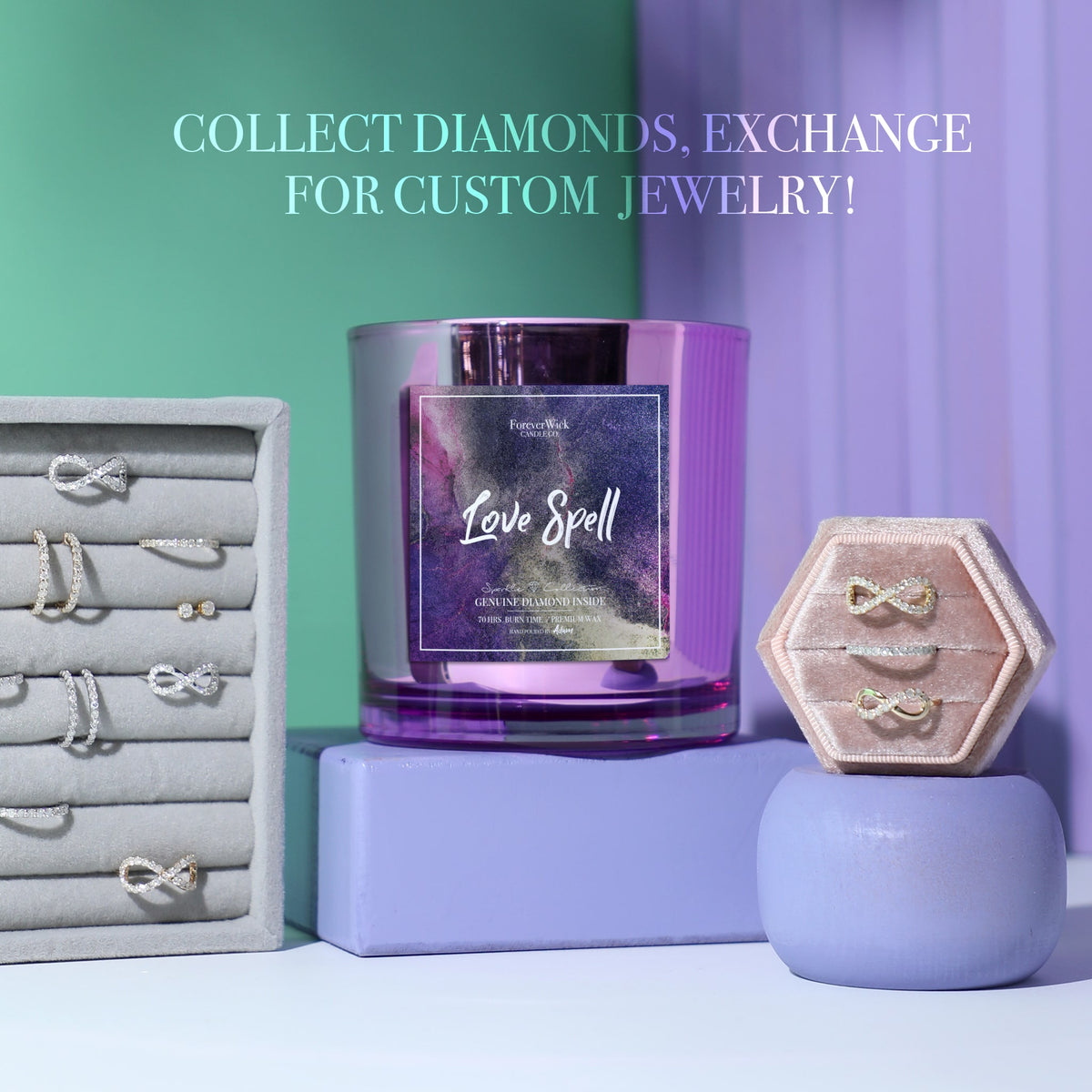 Love Spell Sparkle Diamond Candle ForeverWick Candle