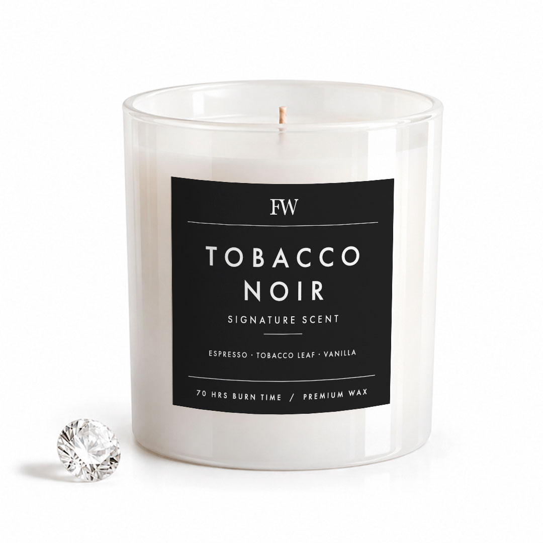 tobacco noir candle Black Candlescape Crafted for those who prefer their fragrance deep Tobacco Noir