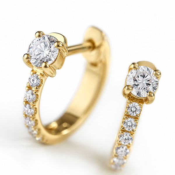 Sophie Pavé Huggie Earrings