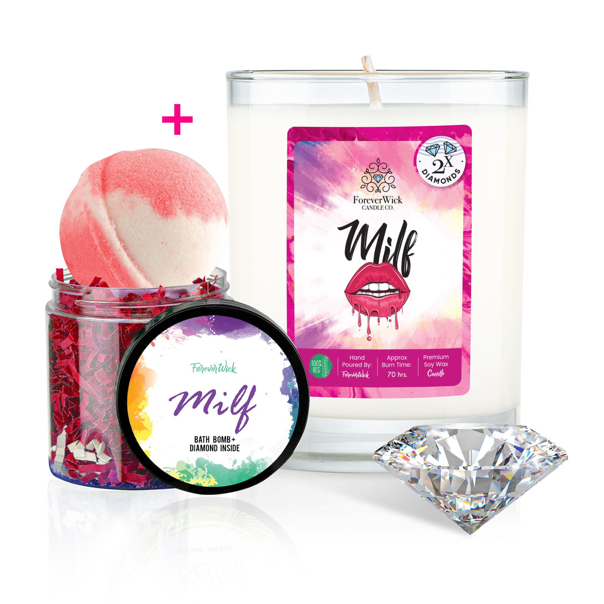 Milf 3 Diamond Bundle ForeverWick Candle