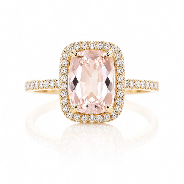 Rosalie Blush Halo Ring