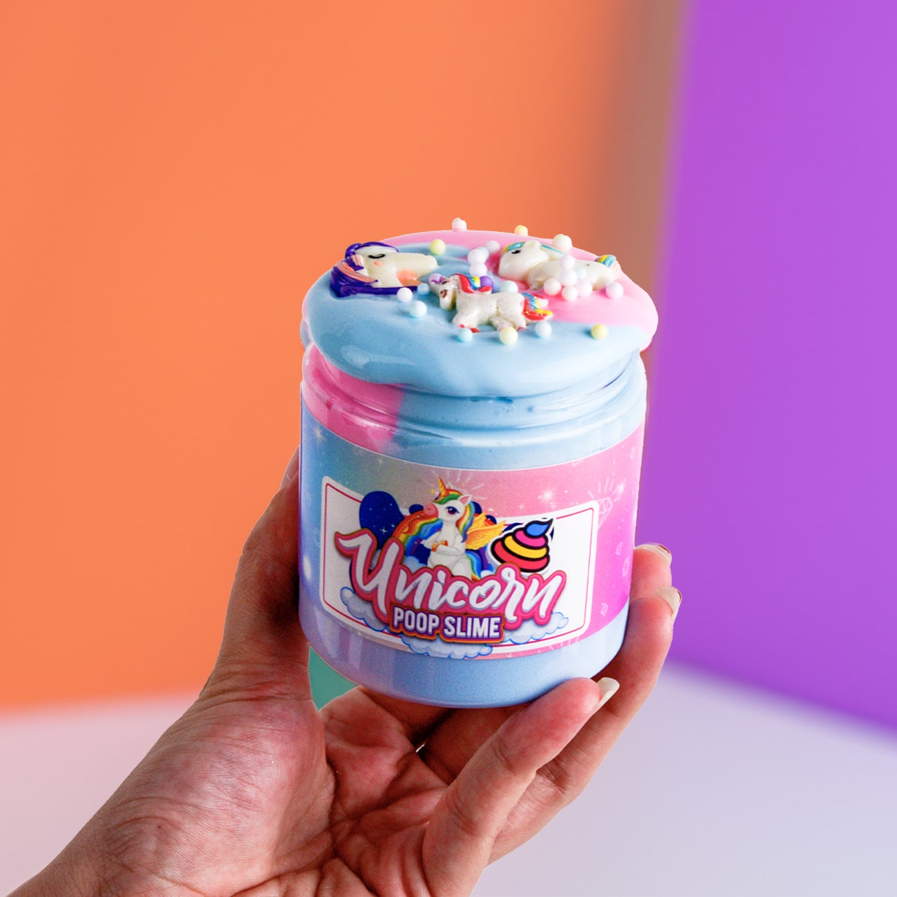Unicorn Poop Diamond Slime