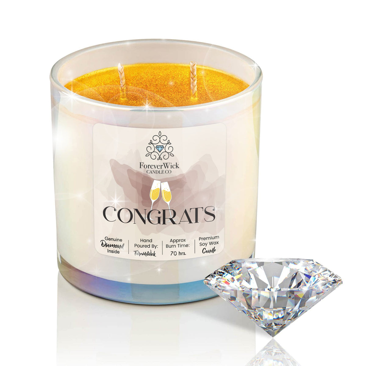 Congrats Diamond Candle ForeverWick Candle