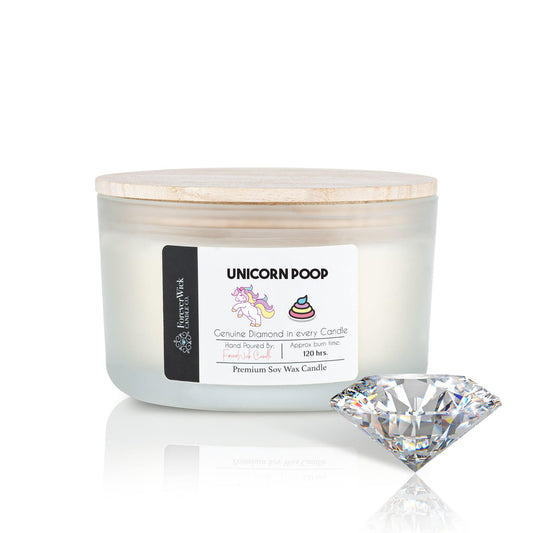 Unicorn Poop 4 Wick Diamond Candle