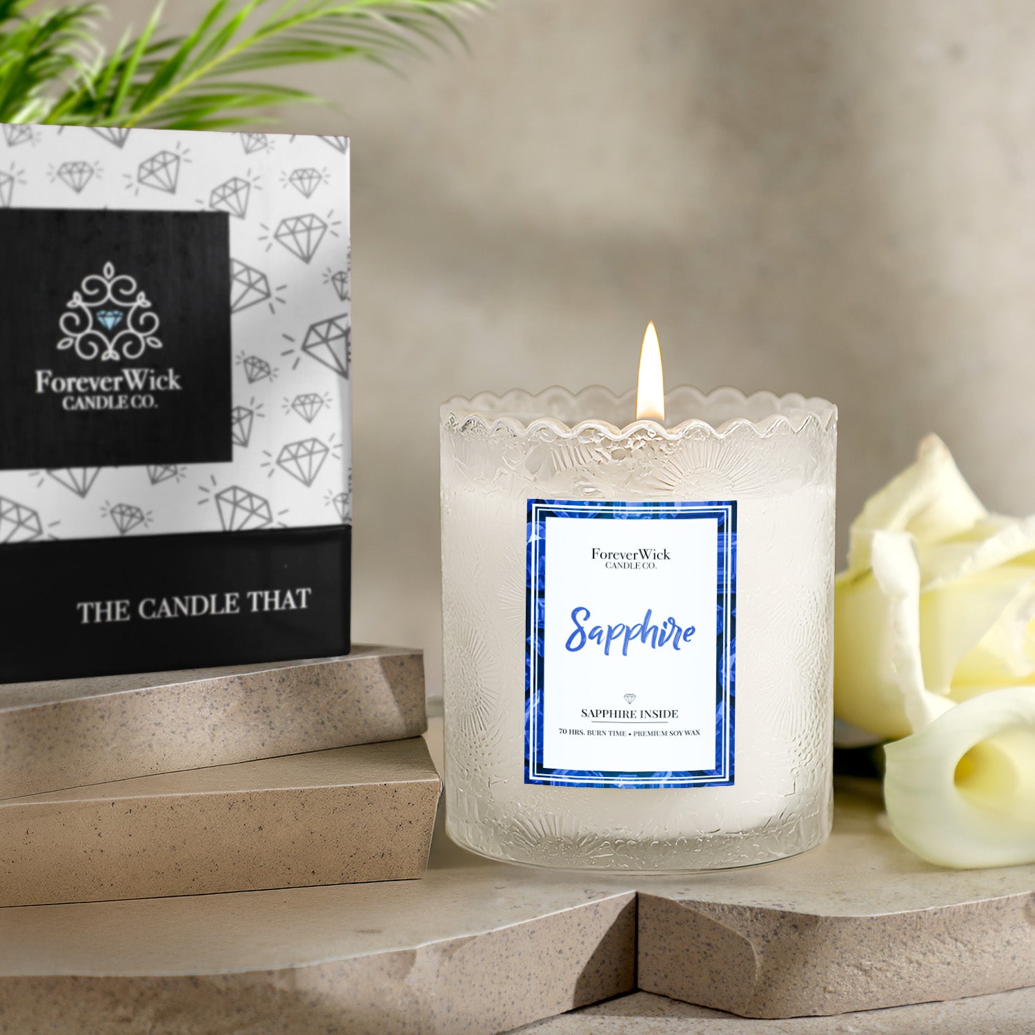 sapphire fog crave flavor The Royal Sapphire + .30ct Sapphire Candle