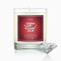 Clothes Off. Candle ON Diamond Candle