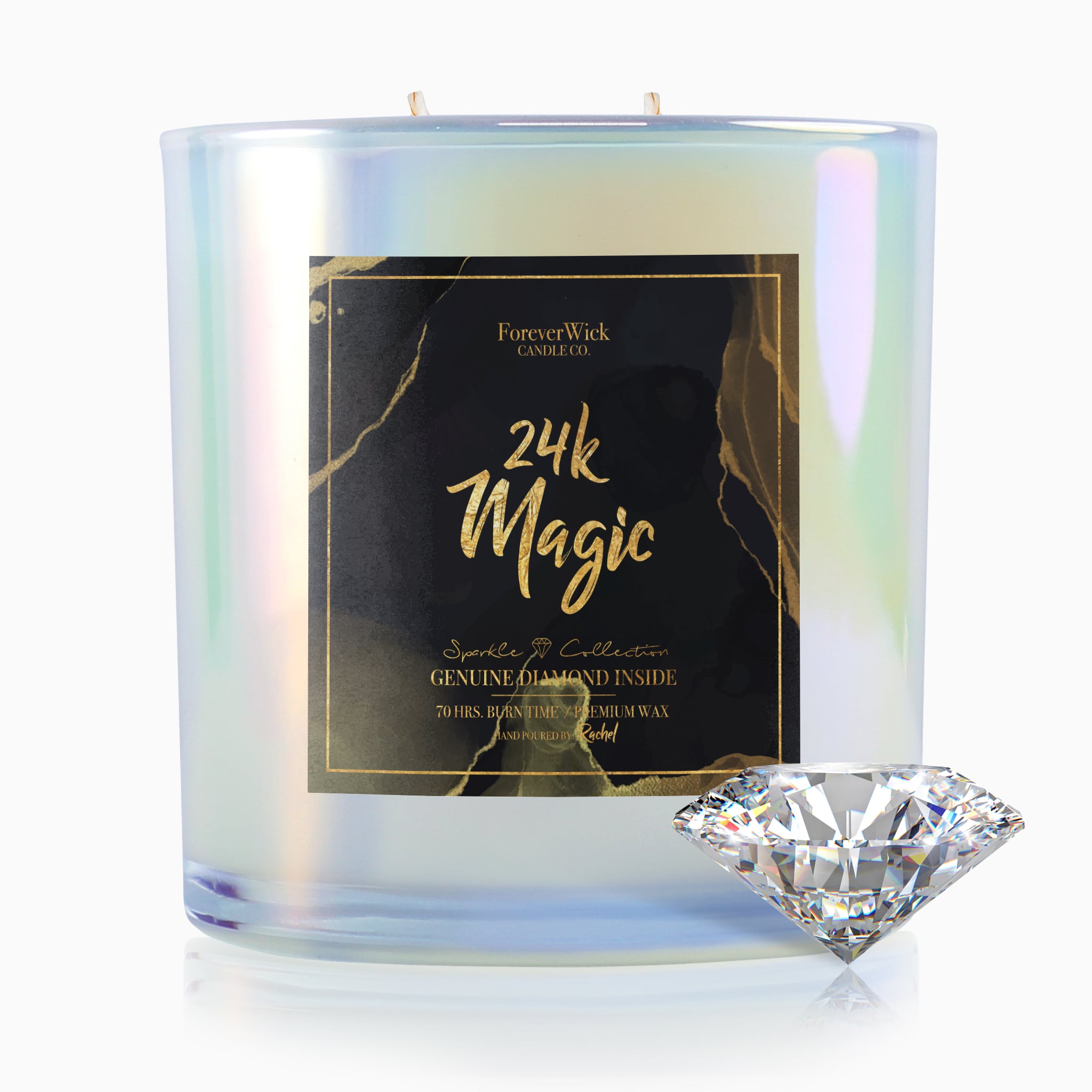 24K Magic Sparkle Diamond Candle