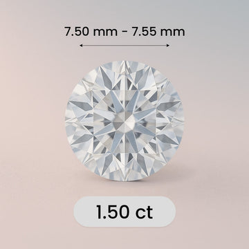 1.50-Carat Round Cut Earth Diamond