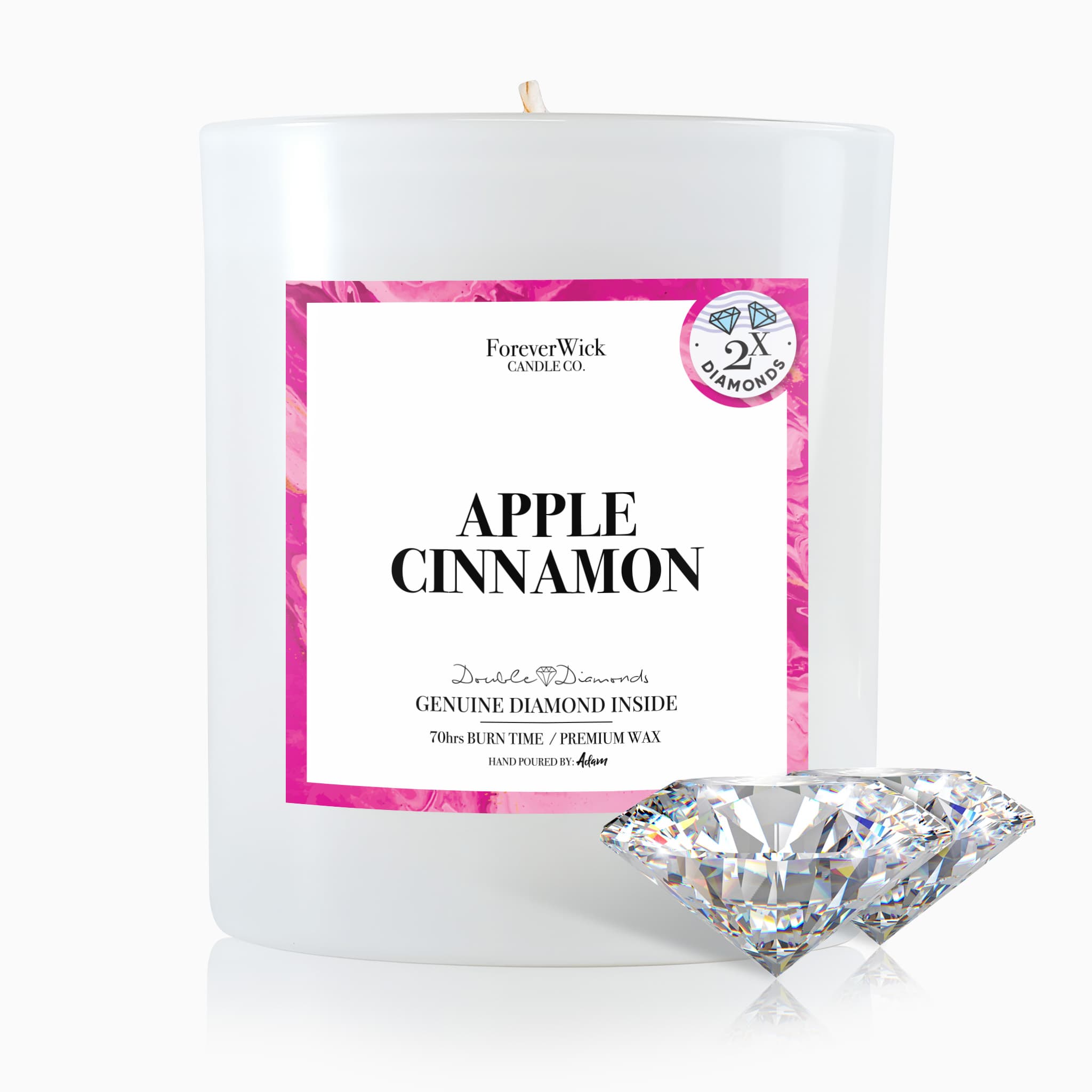 Apple Cinnamon Double Diamond Candle