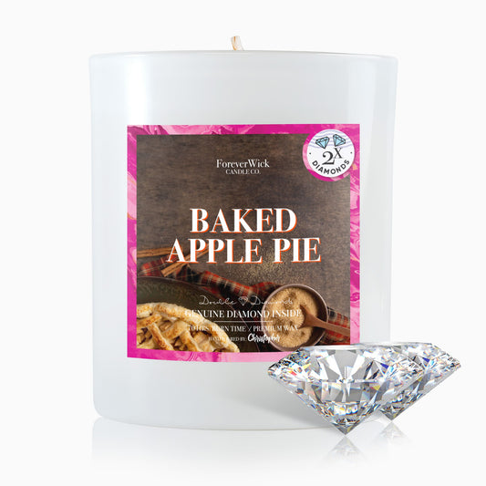 Baked Apple Pie Double Diamond Candle