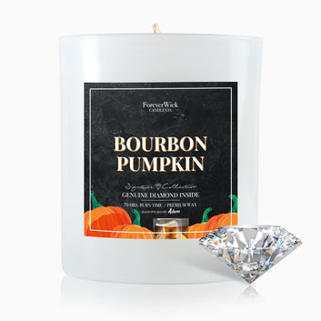 Bourbon Pumpkin Diamond Candle