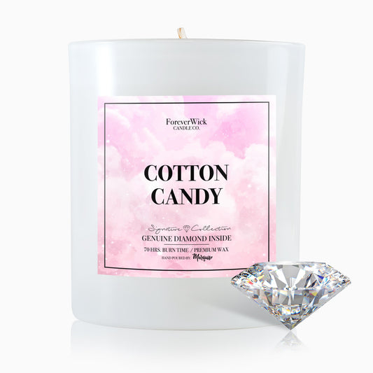 Cotton Candy Diamond Candle