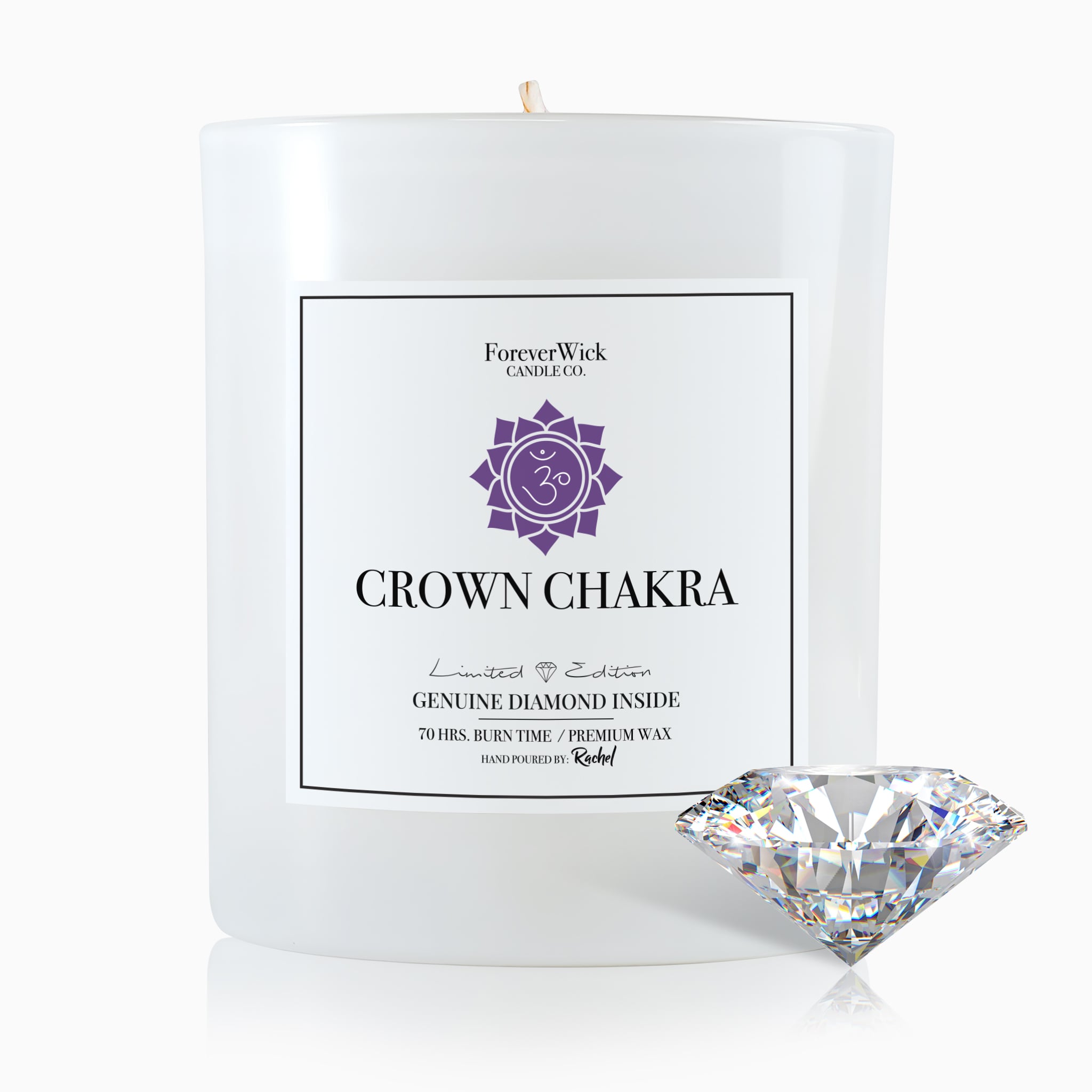Crown Chakra Crystal & Diamond Candle ForeverWick Candle