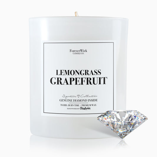 Lemongrass Grapefruit Diamond Candle
