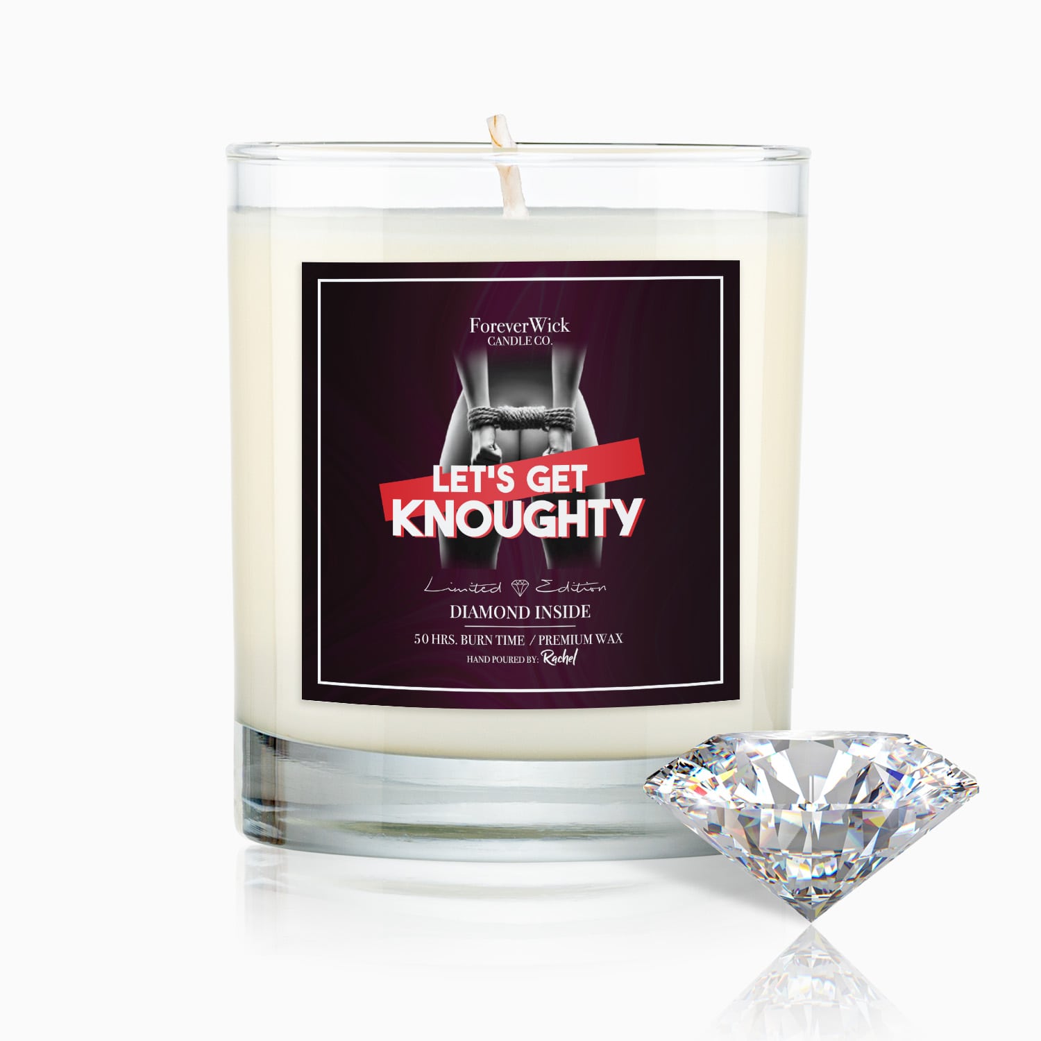 Let's Get Knoughty Diamond Candle