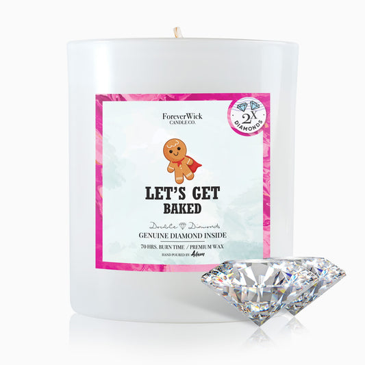 Let's Get Baked Double Diamond Candle