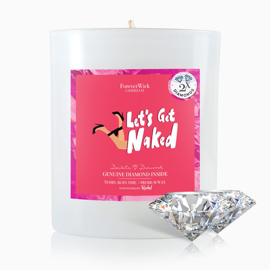Lets Get Naked Double Diamond Candle