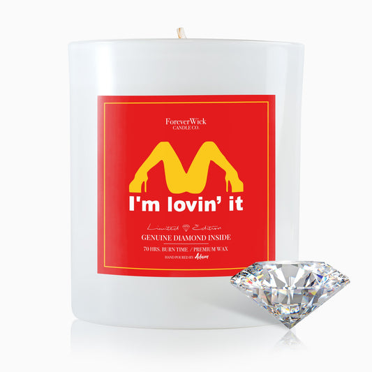 I'm Lovin it Diamond Candle