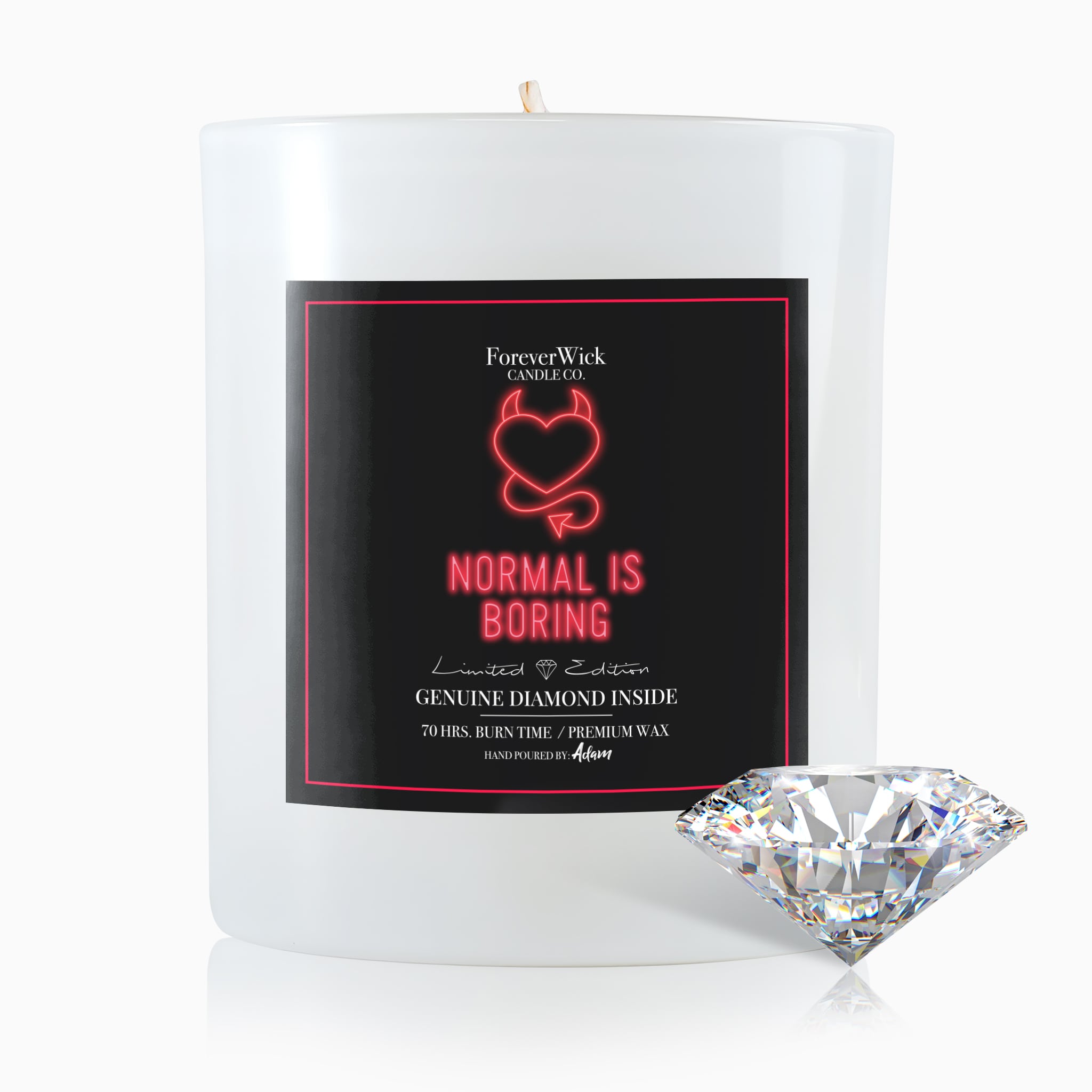 Normal Is Boring Diamond Candle
