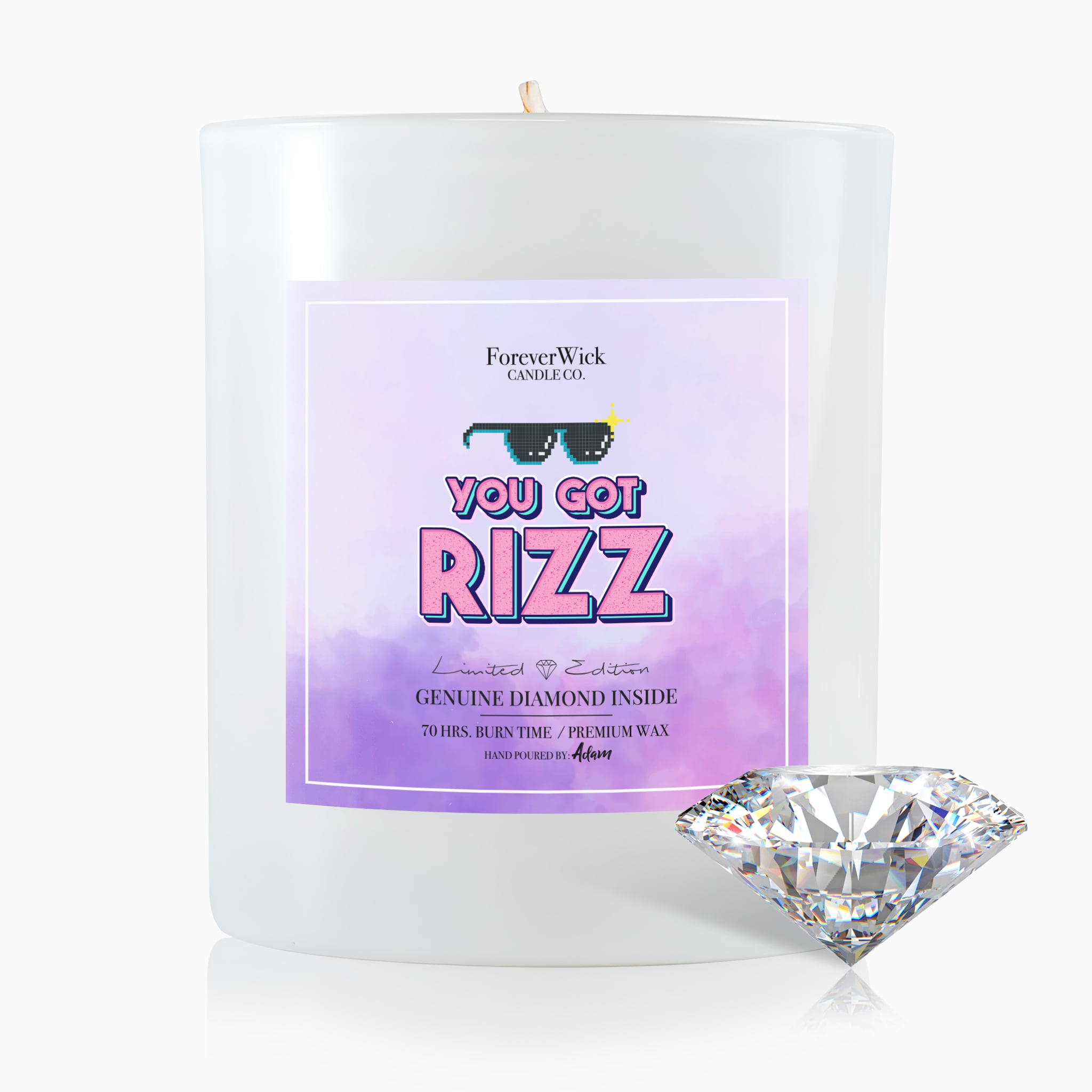 You Got Rizz Diamond Candle