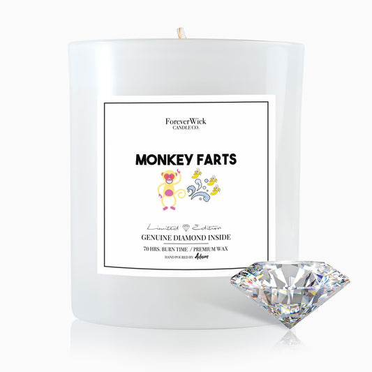 Monkey Farts Diamond Candle