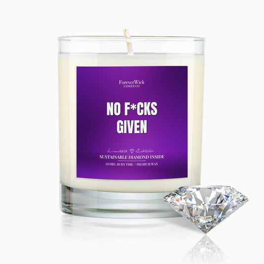 No F*ks Given Diamond Candle