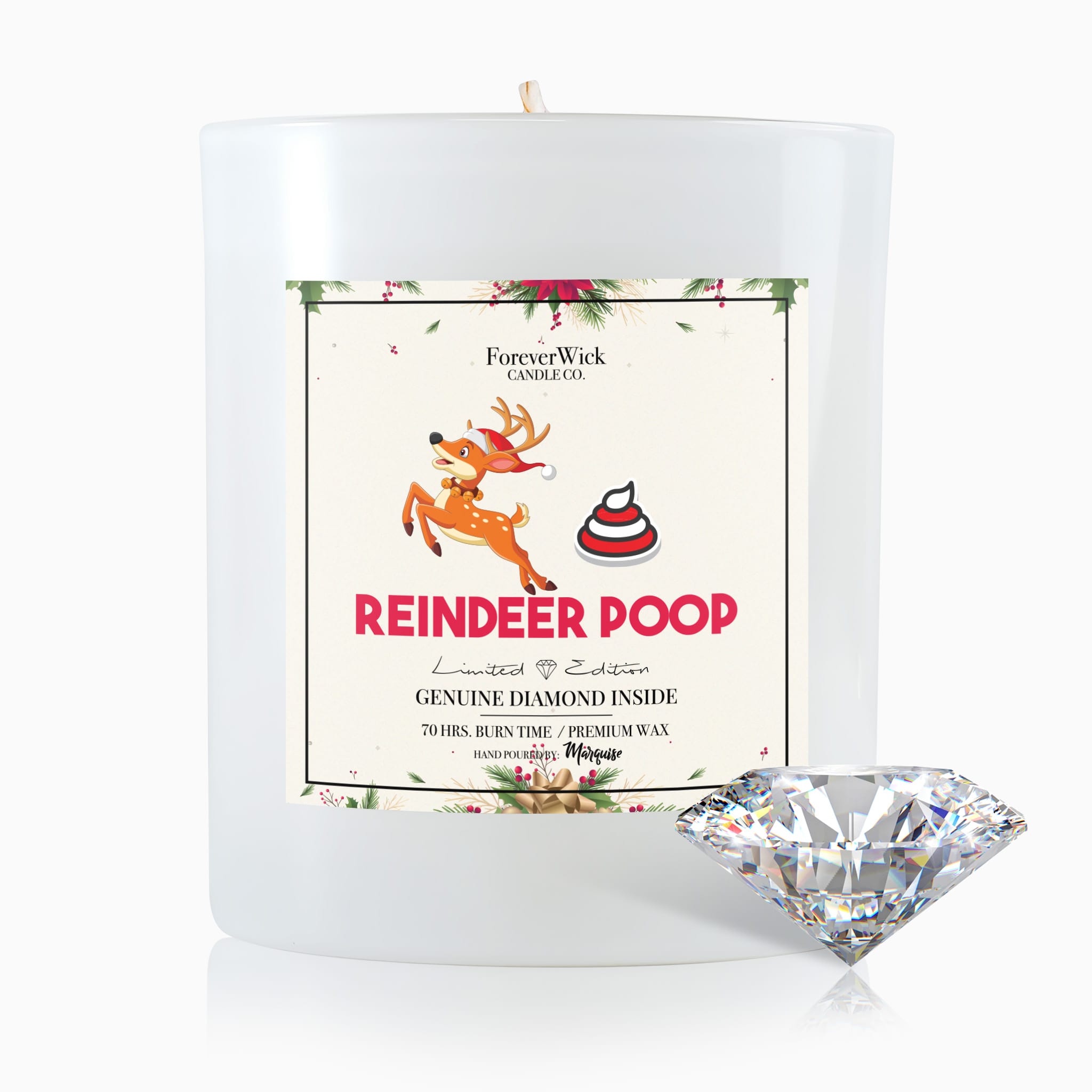 Poop Diamond Genuine Diamond in every Candle | Fragrant Candle With Real Jewels