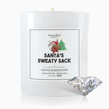 Santa's Sweaty Sack Diamond Candle