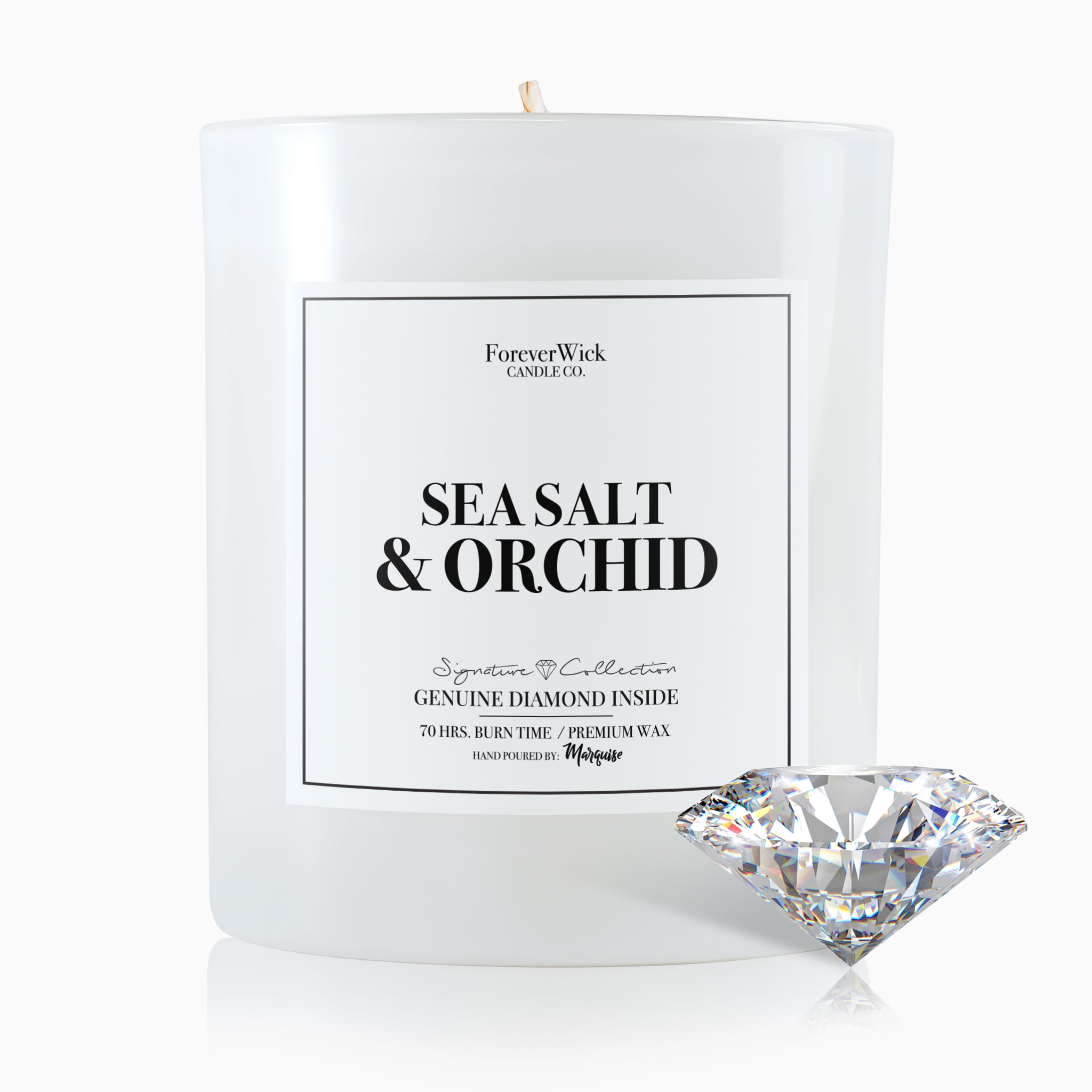 Sea Salt & Orchid Diamond Candle