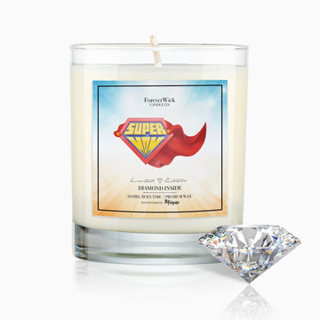 Super Mom Diamond Candle