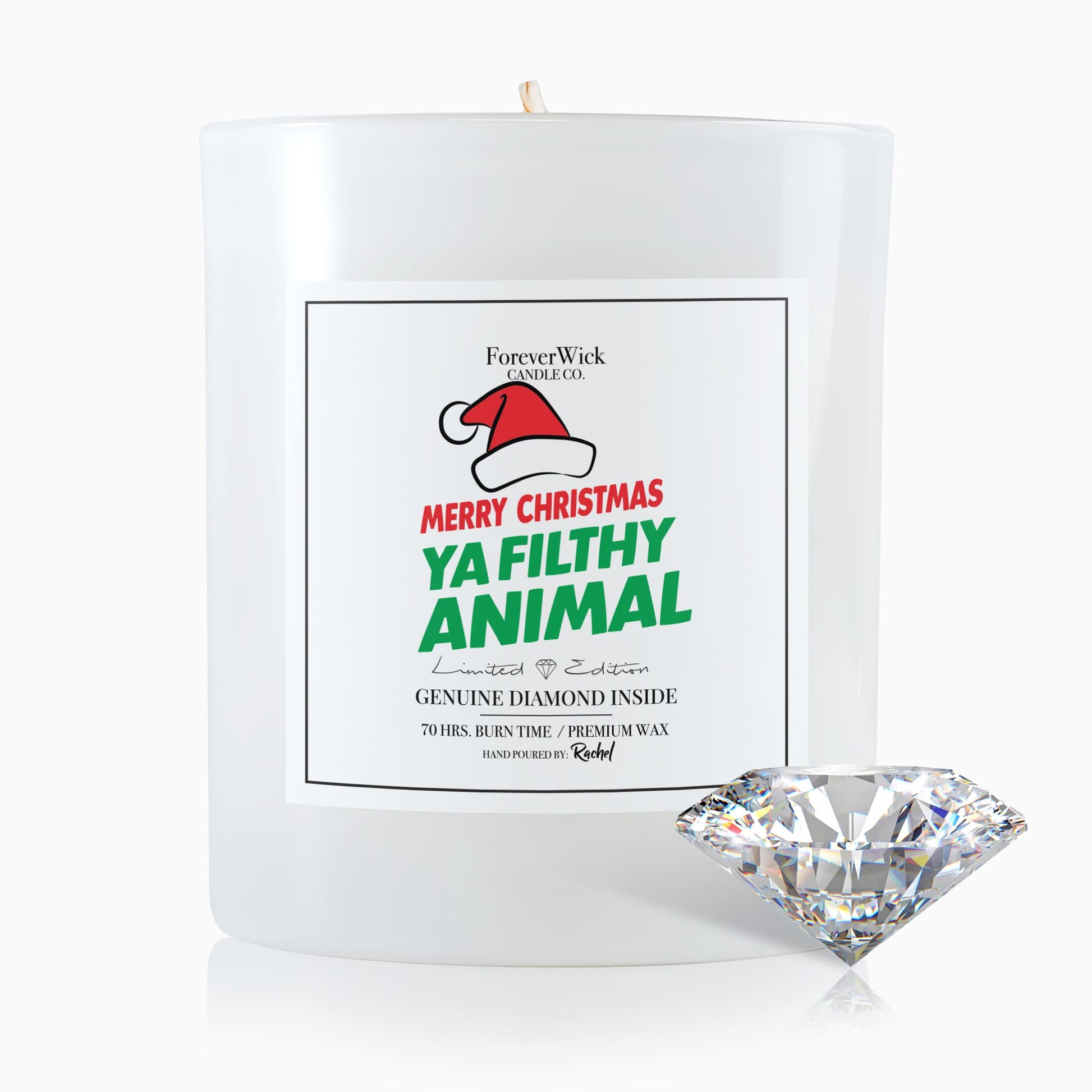 Merry Christmas, Ya Filthy Animal - Funny Holiday Gift Candle 9oz.