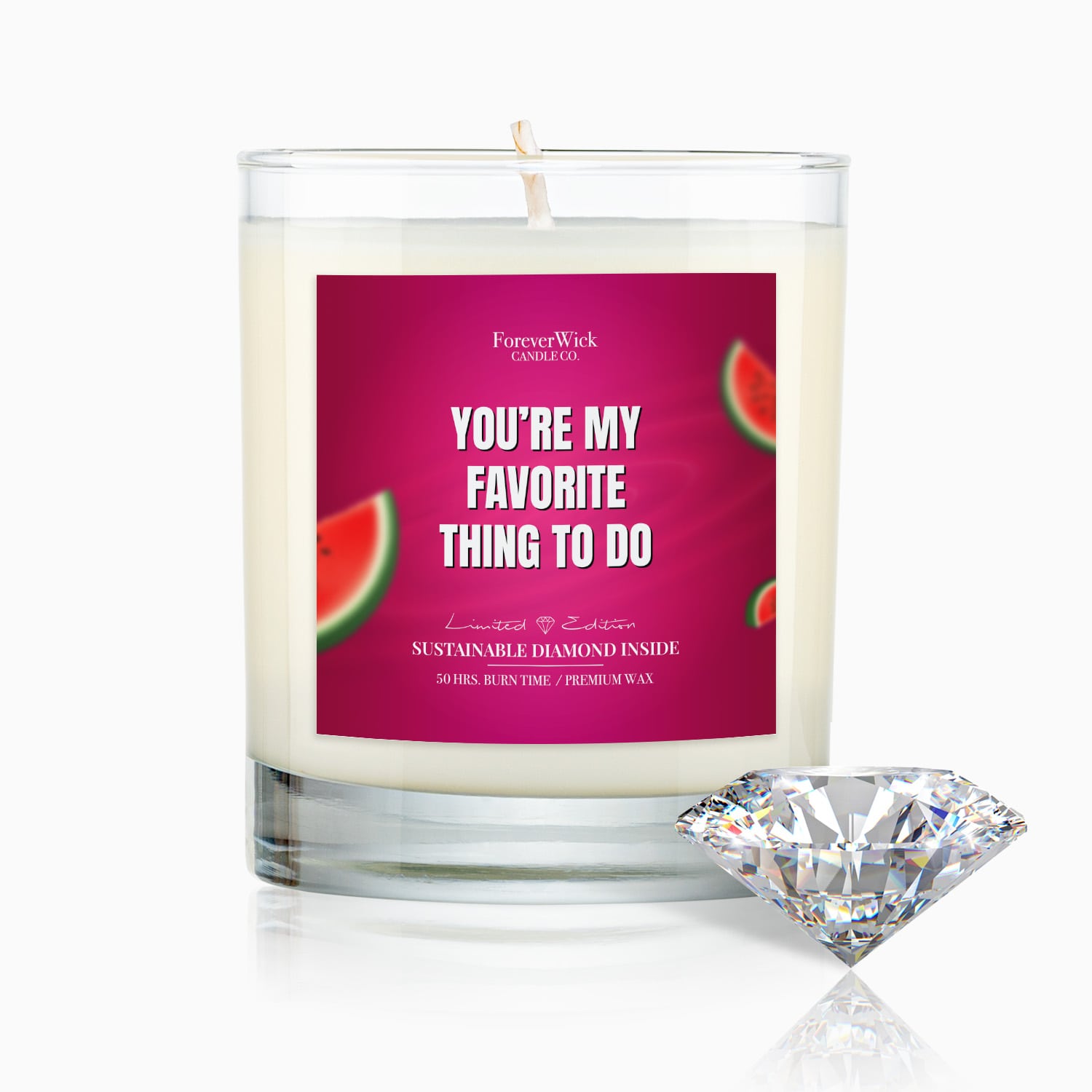 You're My Favorite Thing To Do Diamond Candle