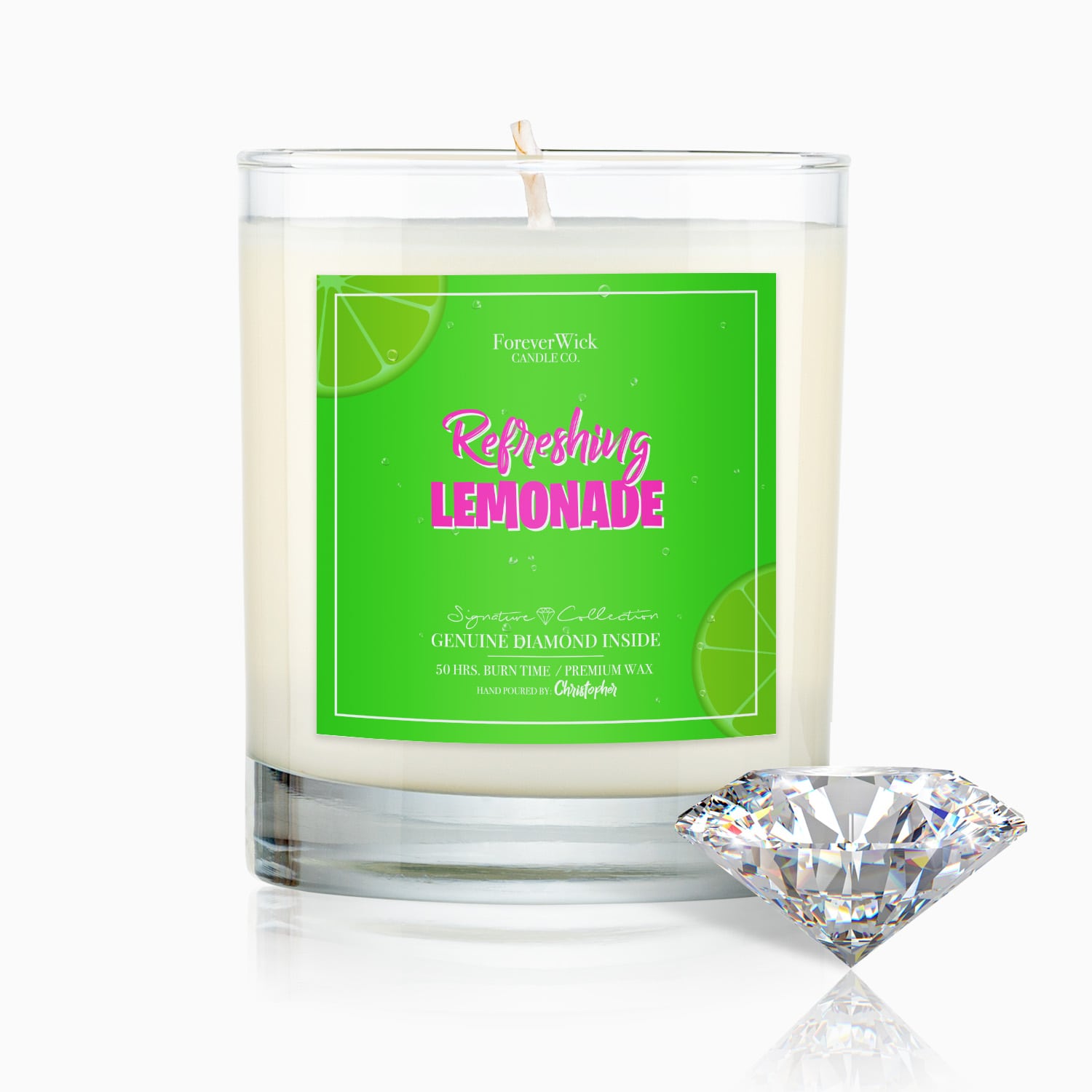 Refreshing Lemonade Diamond Candle