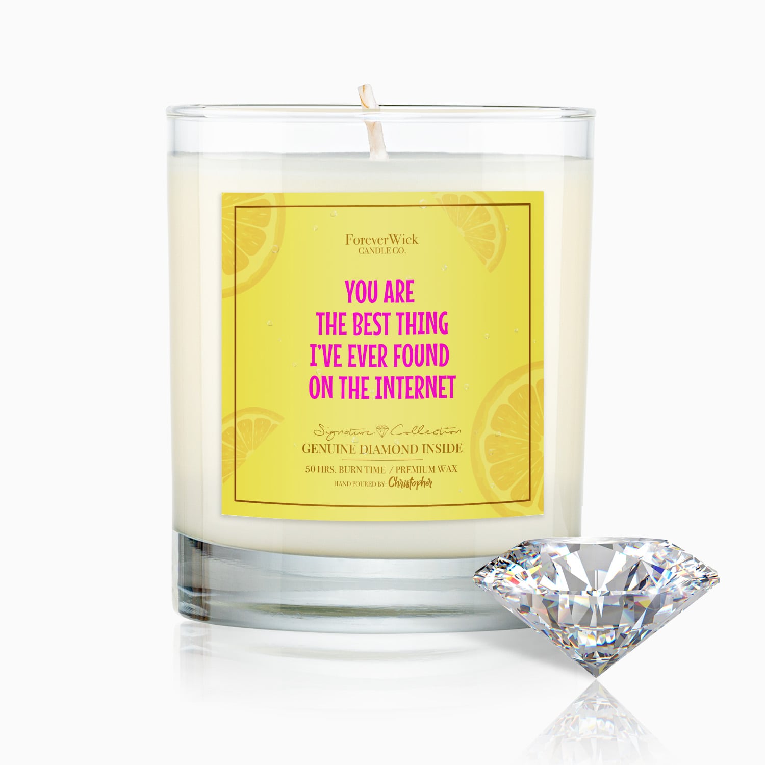 You're the Best Thing Diamond Candle