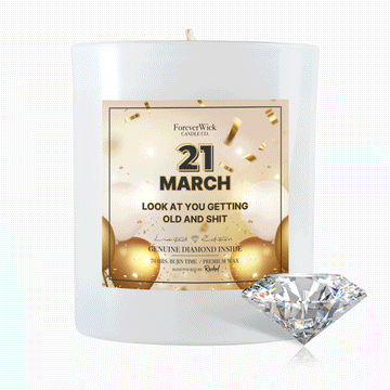 Personalized Birthday Diamond Candle