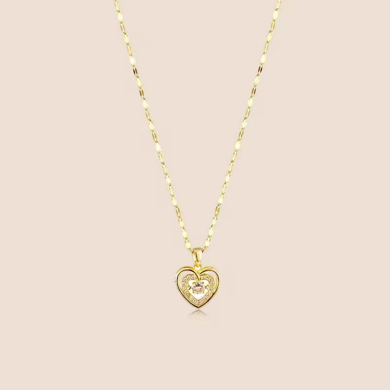 18K Gold PVD Center of My Heart Necklace