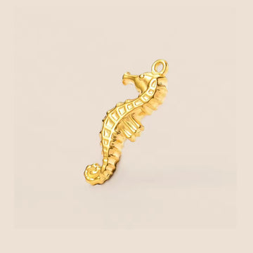 18K Gold PVD Seahorse Charm