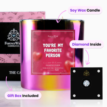 You're My Favorite Person Sparkle Diamond Candle