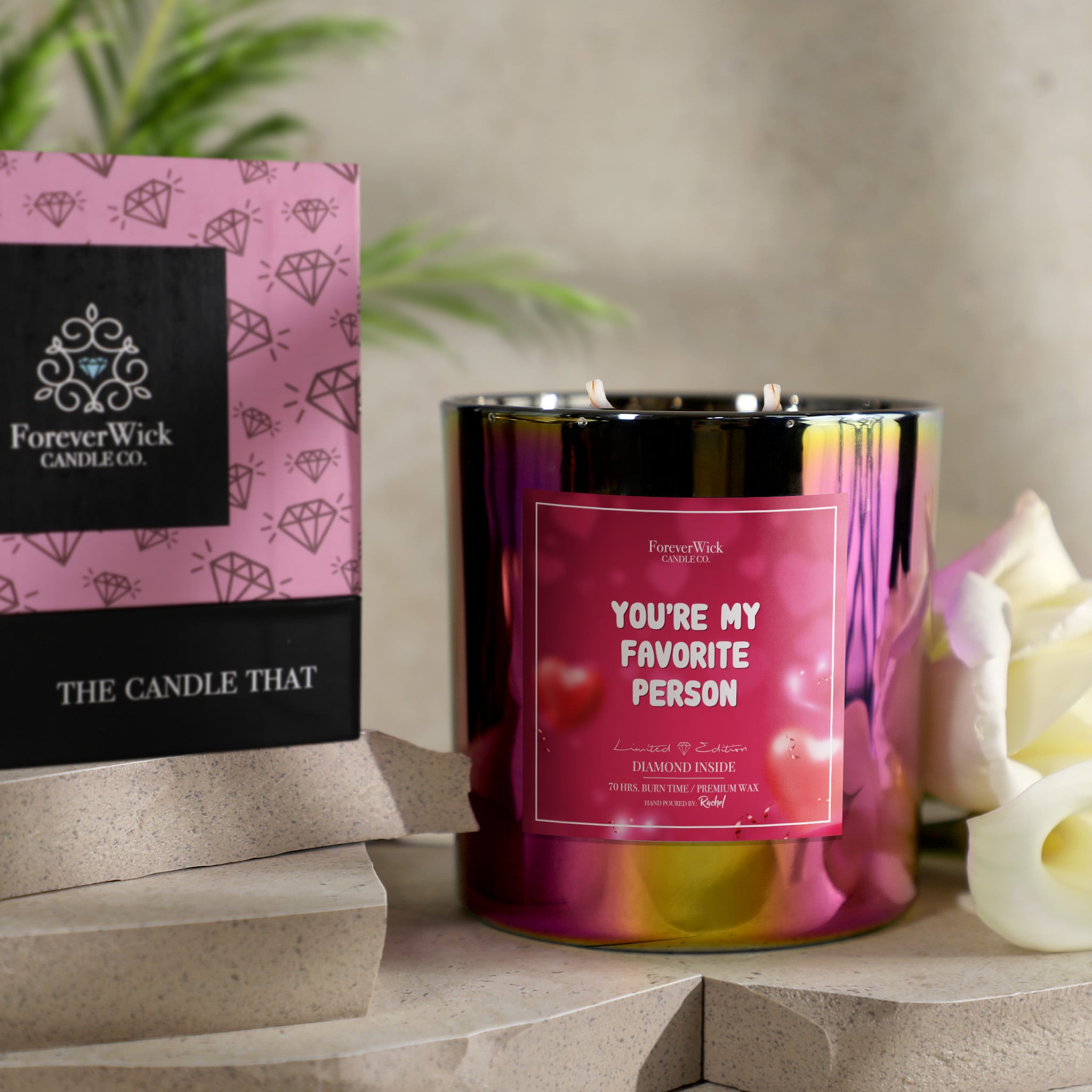 You're My Favorite Person Sparkle Diamond Candle