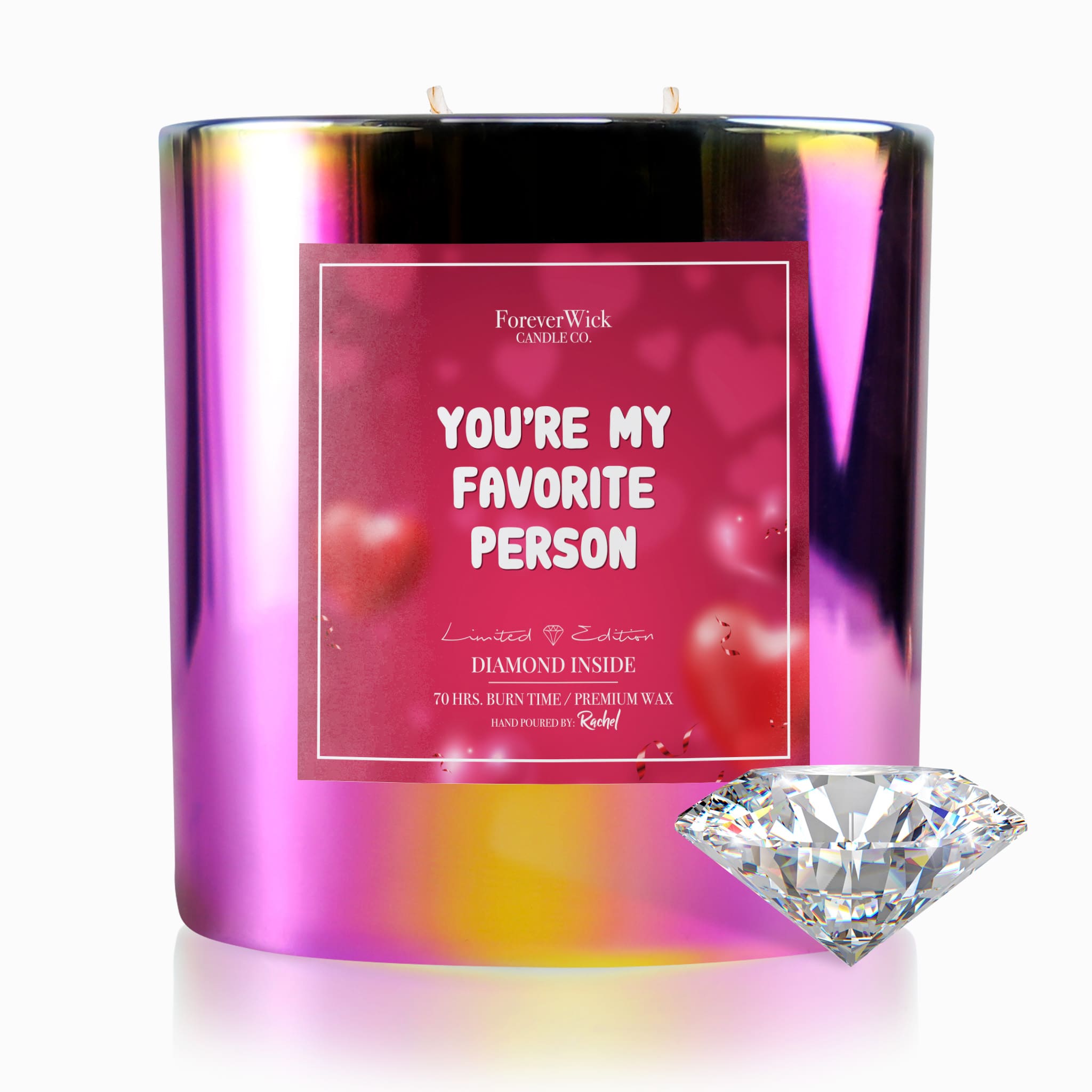 You're My Favorite Person Sparkle Diamond Candle