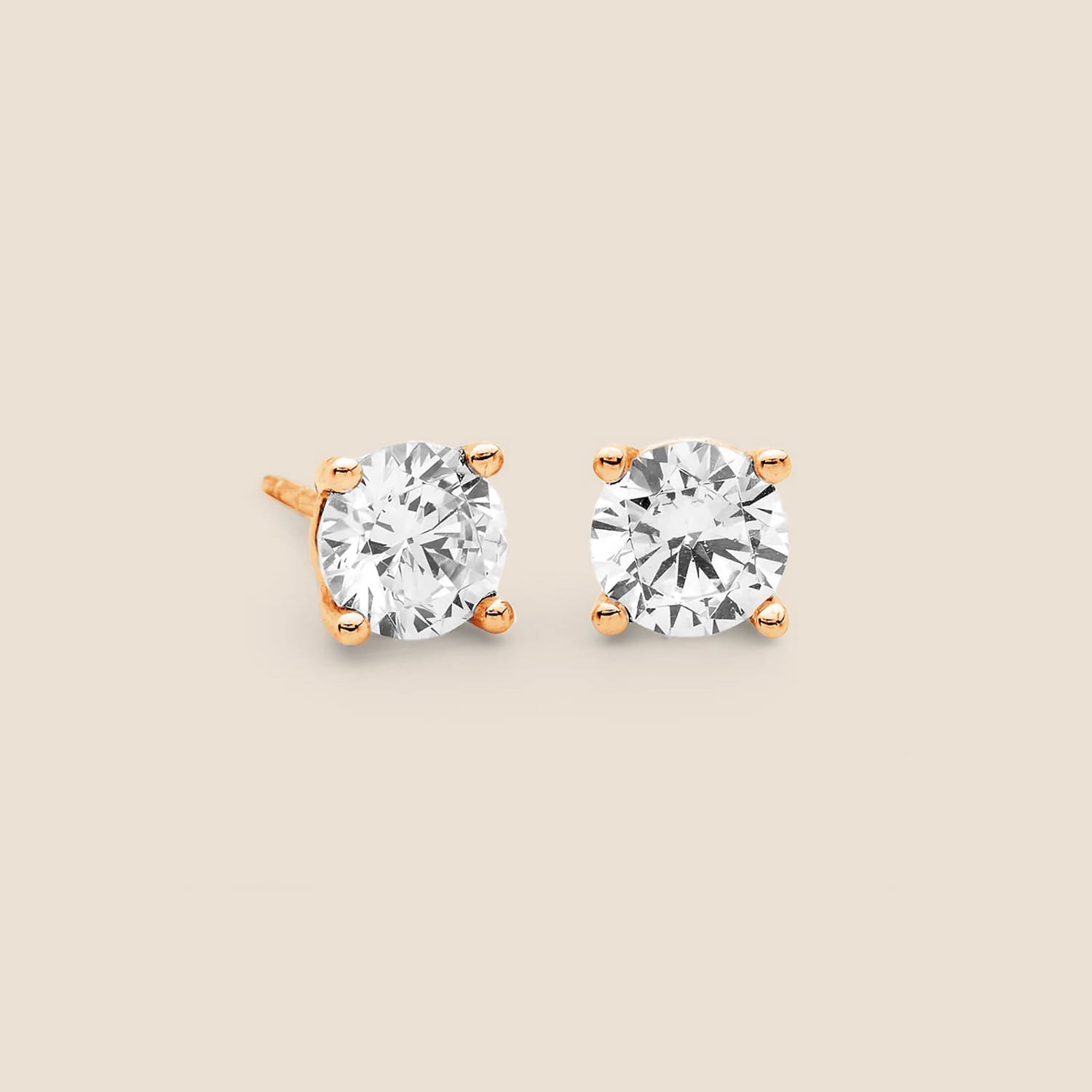 Four-Claw Diamond Stud Earrings 1/2 ct. tw. (100 Diamonds)