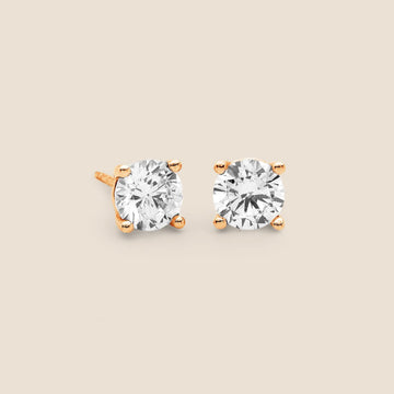 Four-Claw Diamond Stud Earrings 1/2 ct. tw. (100 Diamonds)