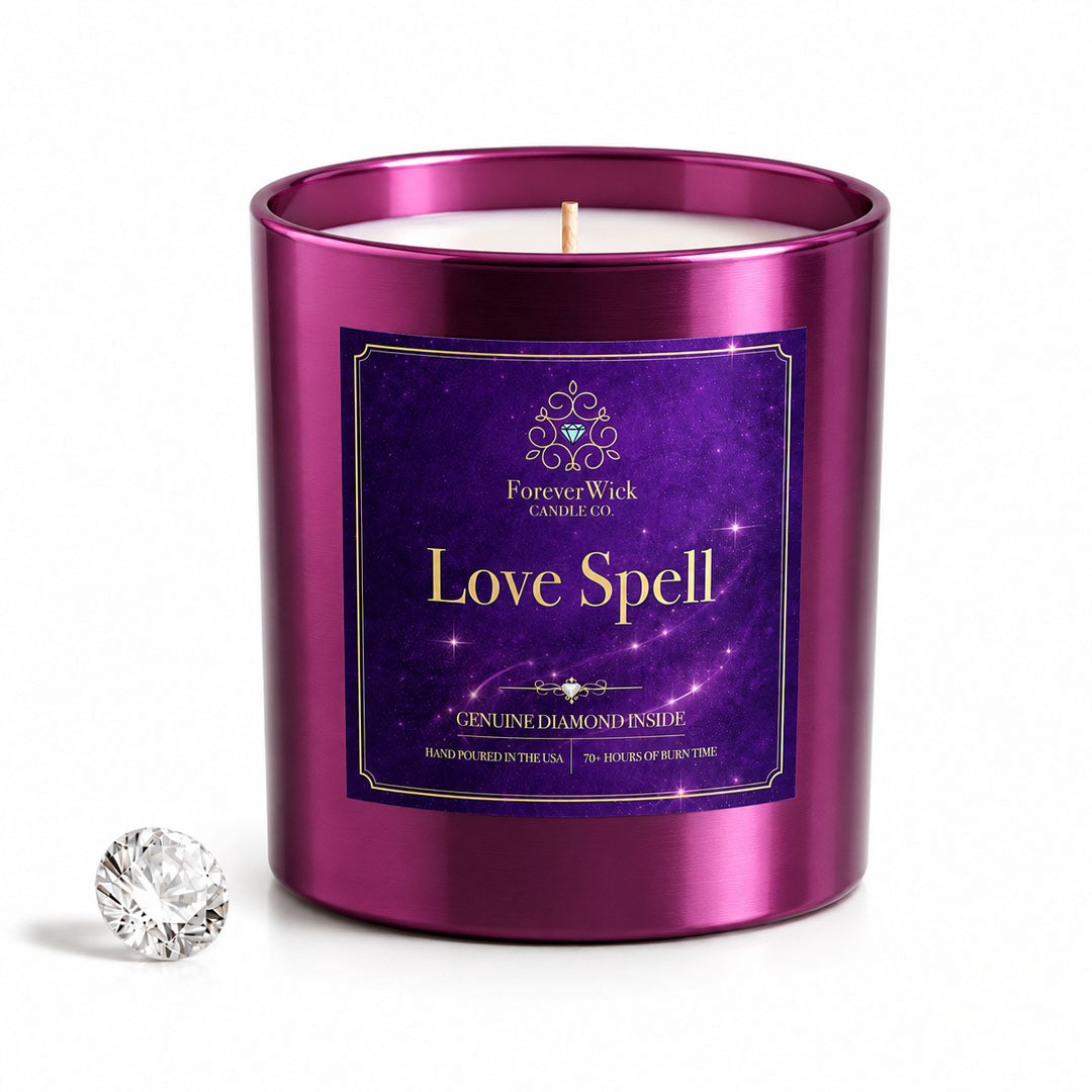 ForeverWick Roses + LoveSpell Diamond Candle Bundle