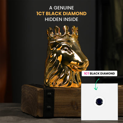 The KING + 1ct BLACK Diamond Candle