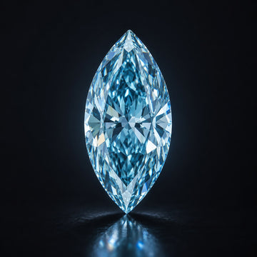 2.00ct Marquise Cut Fancy Vivid Blue VVS2 Diamond