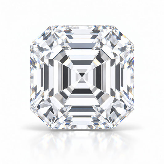 Asscher cut lab grown diamond