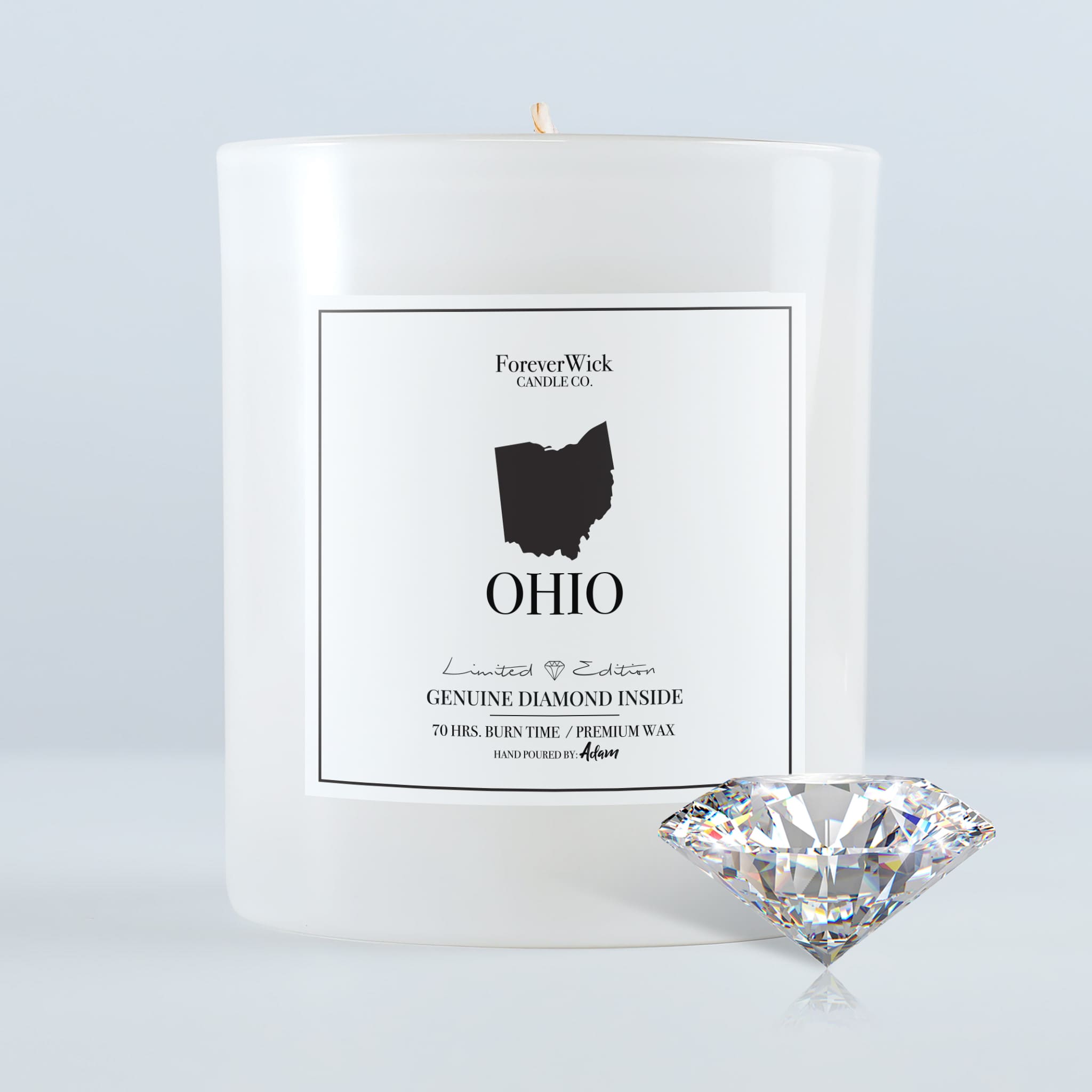 Ohio Diamond Candle