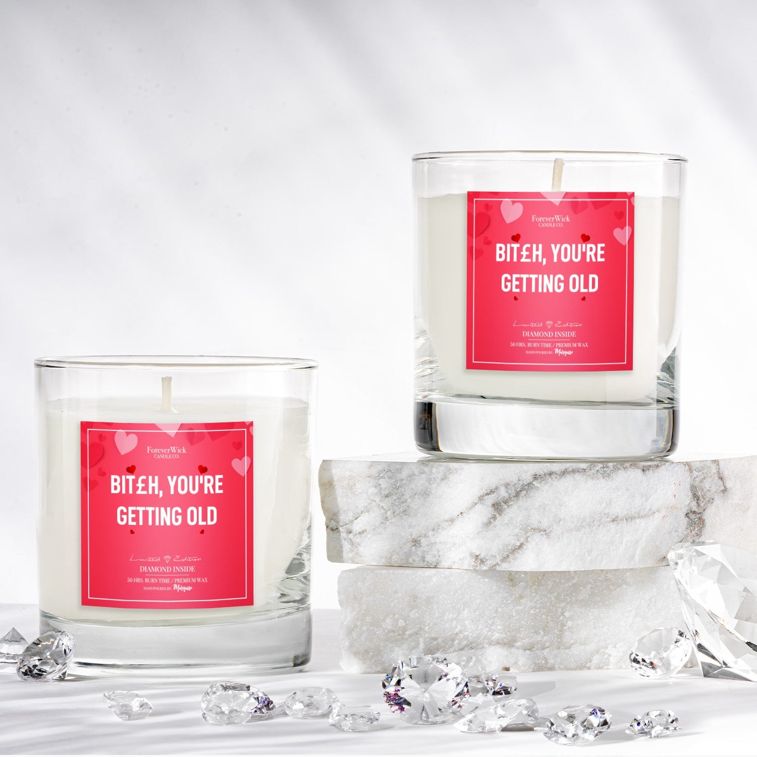 B*tch You're Getting Old Diamond Candle