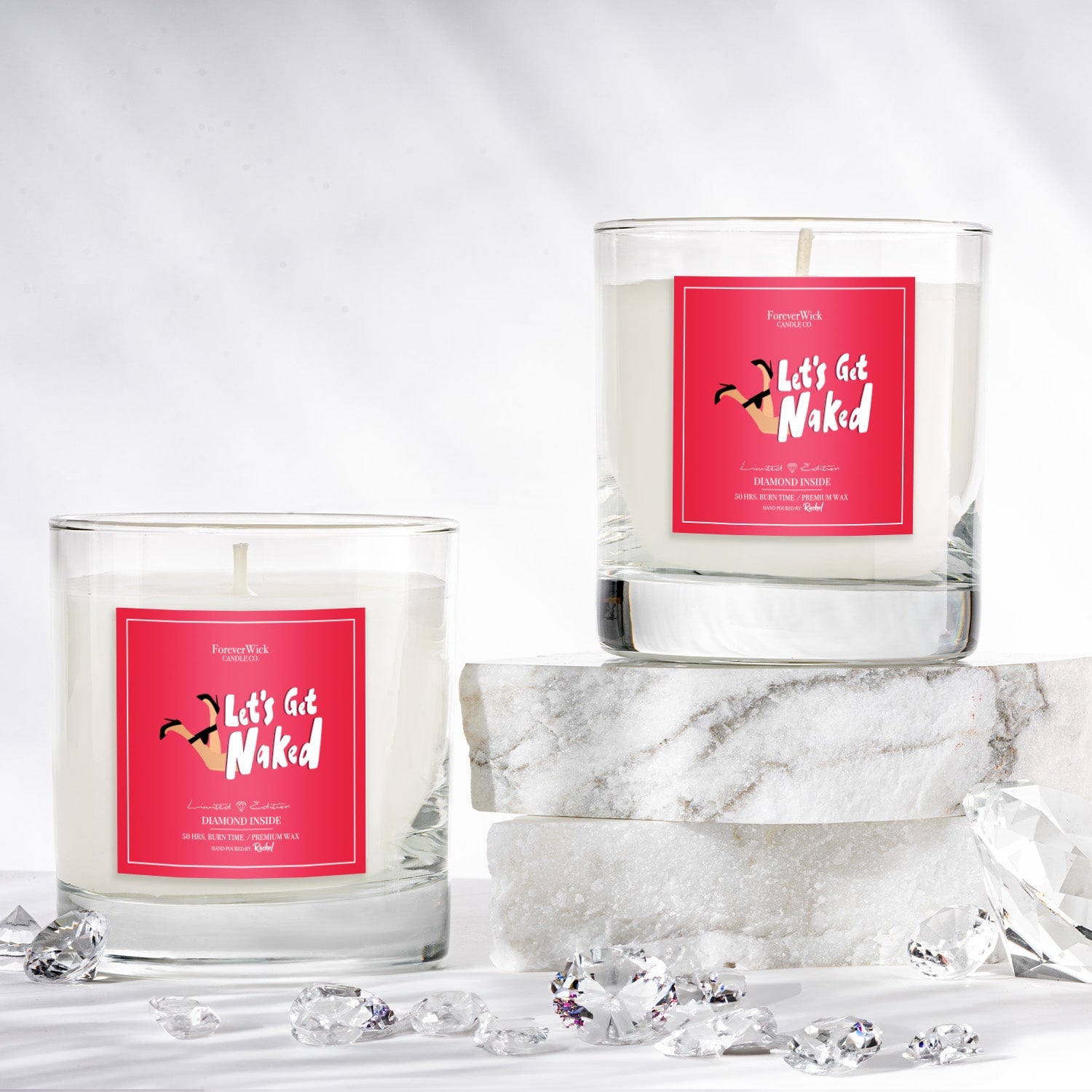 Let's Get Naked Diamond Candle